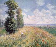 Claude Monet Poplars near Argenteuil USA oil painting reproduction